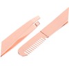 Baluue 4pcs Eyebrow Tweezers with Precision Slanted Tip and Comb
