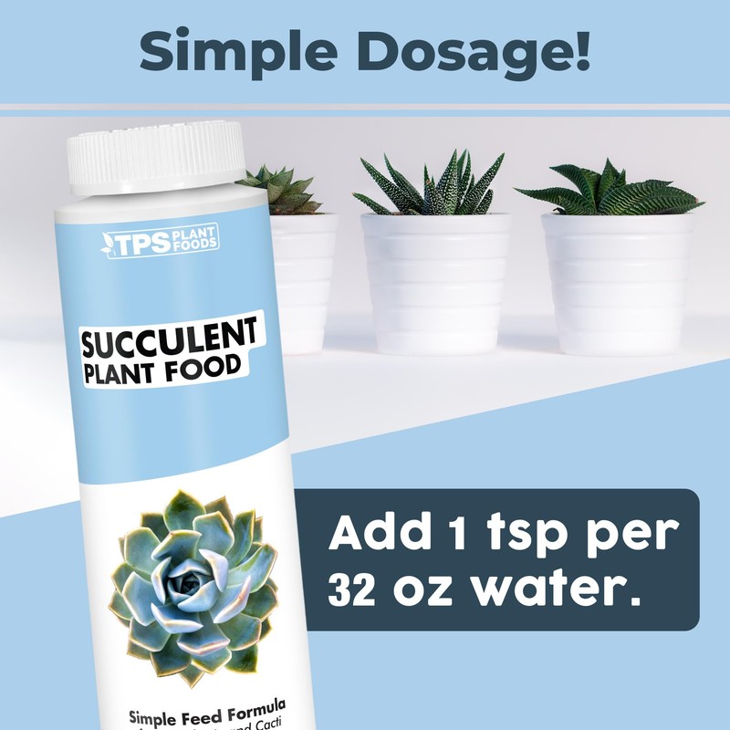 TPS NUTRIENTS Succulent Plant Food for Succulents, Cactus, Jade and