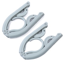 2pcs Portable Colored Folding Clothes Hangers, Portable Folding Travel Hangers, Clothes Drying Rack for Travel and Home Blue