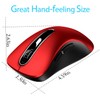 memzuoix 2.4G Wireless Mouse, 1200 DPI Mobile Optical Cordless Mouse