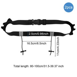 Triathlon Race Number Band Running Belt with Number Holder, 6 Ring Running Belt, Bum Bag for Triathlon, Marathon, Running, Pack of 2, beige, Xiūxián 2 / 5,000 Leisure