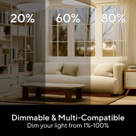 Smart 3 Way Dimmer Switch, Smart WiFi Mesh Dimmable Light Switch Compatible with Alexa, Google Assistant and SmartThings, 2.4GHz Wi-Fi Only, FCC/ETL Certified, No Hub Required, 1 Pack