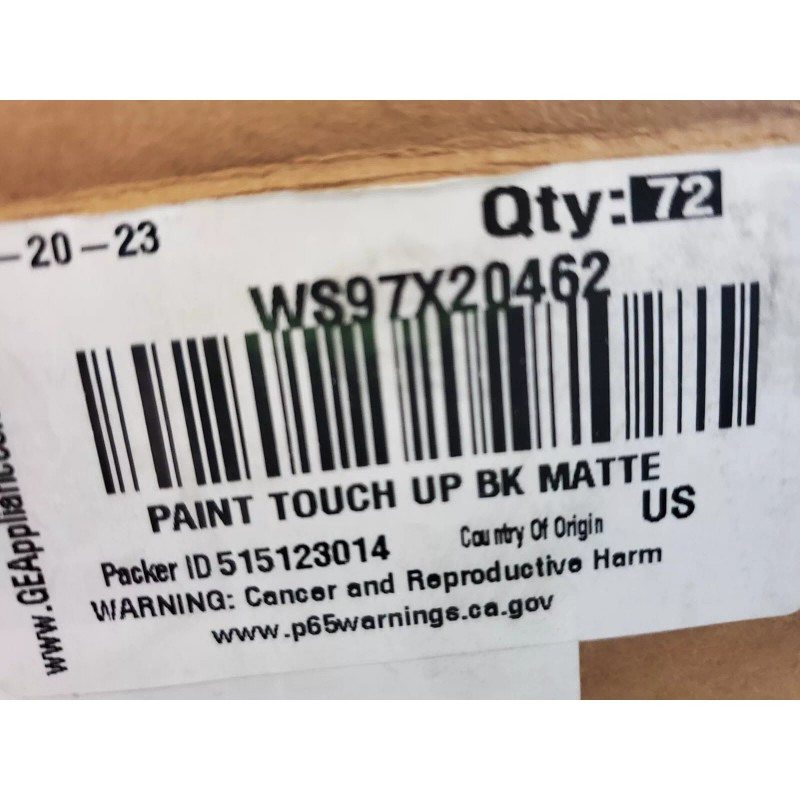 GE Black Touch-Up Paint WS97X20462 $12 PER BOTTLE