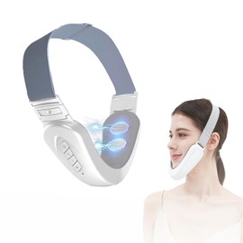 Electric V Face Massager, Electric V-Face Shaping Massager, EMS Face Lifting Device, Face Massager Against Wrinkles (White)