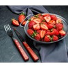 8" Large Fine Mesh Strainer with thermo plastic rubber handle