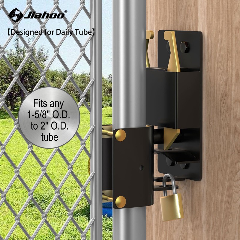 JIAHOO 2 Way Farm Gate Latch, Heavy Duty Gate Latches