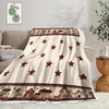 JAWO Rustic Country Throw Blankets, Primitive Barn Star Cozy Warm
