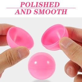 Didiseaon 50 Pcs Openable Raffle Balls, Pink PVC Lottery Capsules, Empty Prize Vending Bingo Spheres for Party Event