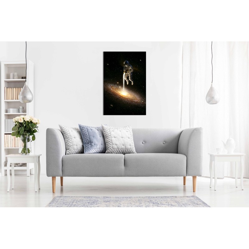 The Milky Way Framed Canvas Wall Art Picture for Walls