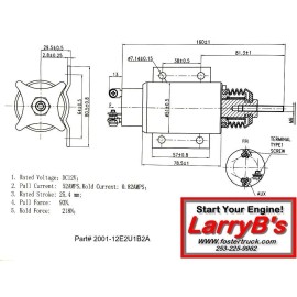 Undisclosed LarryB's Fuel Shutdown Solenoid, Woodward# SA-2606-A