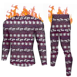 Ekouaer Mens Christmas Pajamass Thermal Underwear Comfy Soft Long Johns Base Layer Set Cold Weather Warm Top and Bottom