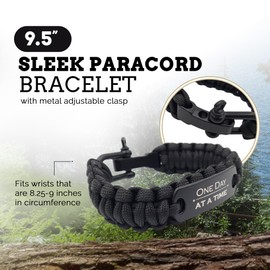 Sobriety Gifts for Men, Serenity Prayer Bracelet, Sober Gifts for Men, One Day at a Time, 1 Year Sobriety Gifts, Motivational Bracelets, Sobriety Gifts, Living Sober, Mens, no gemstone