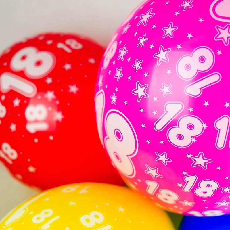 Happium - Balloons Birthday Mixed Colourful Party Decoration Pack of