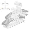 SIshynio 30 Pack Baby Hangers for Closet, Adjustable Space Saving