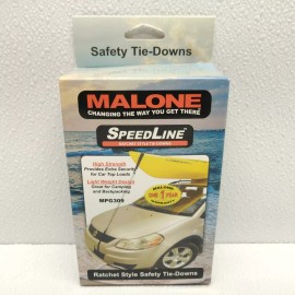 Malone Auto Racks SpeedLine Mini Ratchet Tie-Downs Kayak Canoe Jon Boat