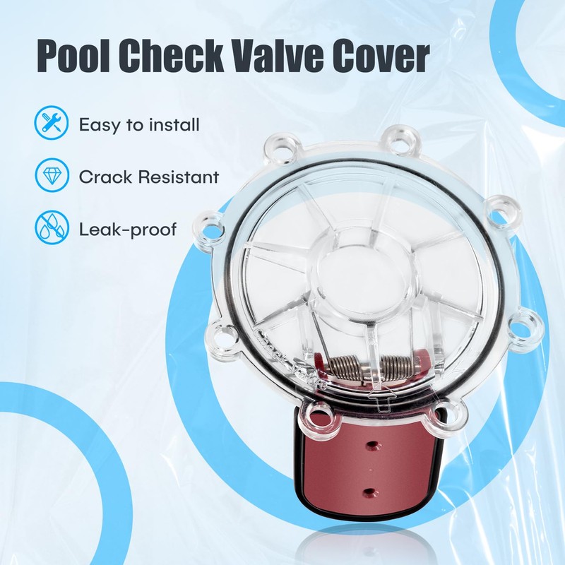 OAMCE 7056 Pool Check Valve Cover and Spring Flapper Replacement
