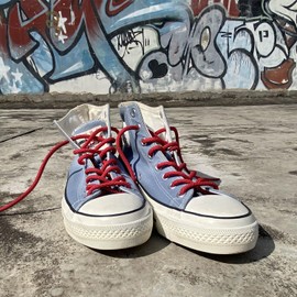 VASGO Round Shoe Laces Reflective 9 Different Lengths Thick 10 Colors (Red, 43inches/110cm)