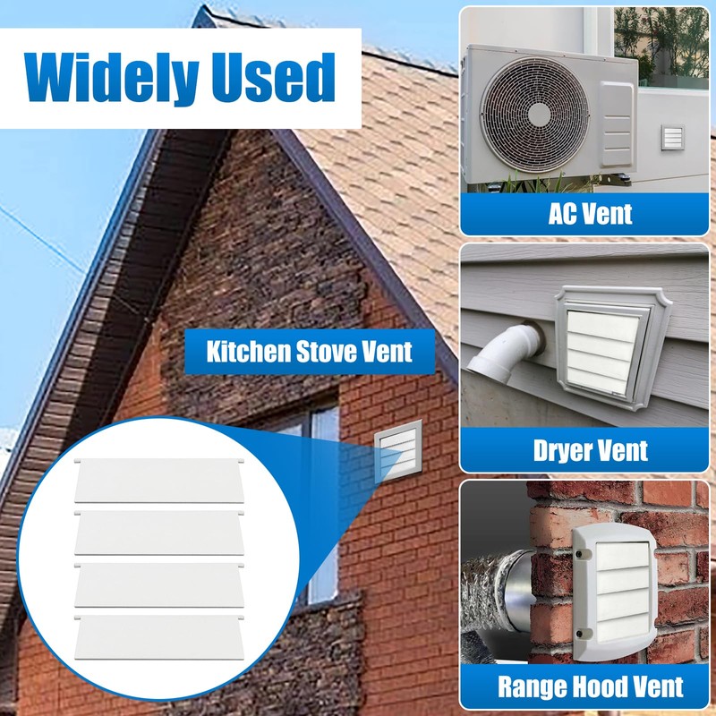Dryer Exhaust Vent Cover Panel Replacements for 4 inch Outdoor