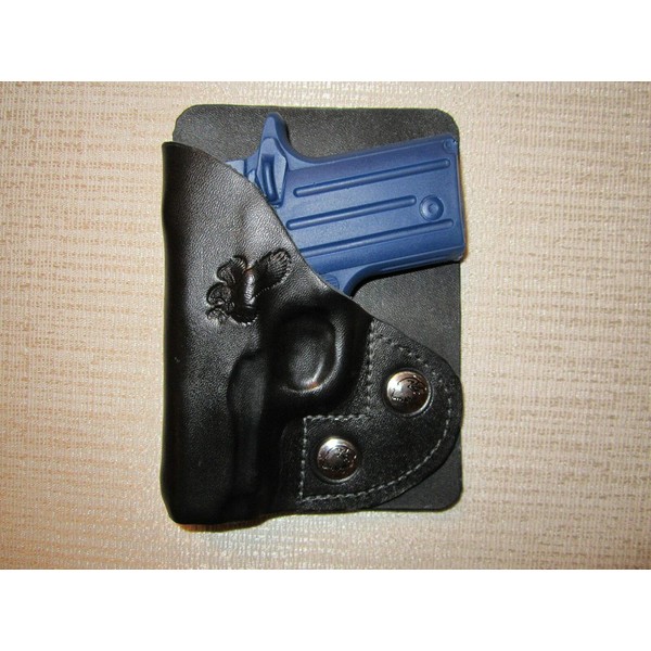 Fits SIG P238 Leather Right Hand, Wallet and Pocket Holster