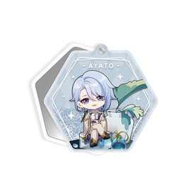 GENSHIN IMPACT Sweet Summer Series Glitter Compact Makeup Mirror - Kamisato Ayato