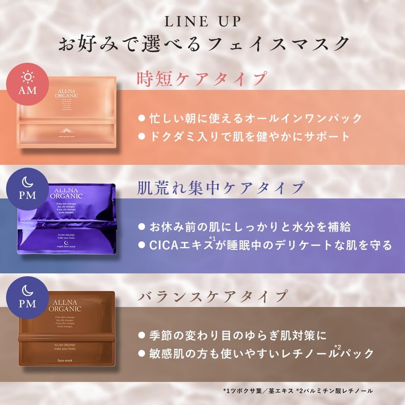 【For skin with less noticeable pores】ALLNA ORGANIC Face Pack Facial