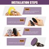 POLIWELL 148Pcs 3 Inch Sanding Discs Hook and Loop, Purple