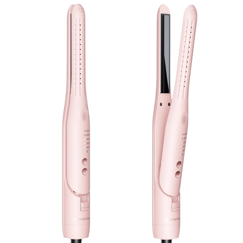 Wavytalk 0.65" Pencil Flat Iron, Cool Curl Pencil, Small Airflow