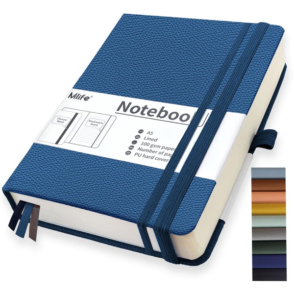 Mlife A5 Thickened Journal Notebook-Lined Notepad with 360 Pages and