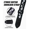 MYGLOAR Polypropylene Shoulder Strap, Adjustable Woven Guitar Strap with Leather