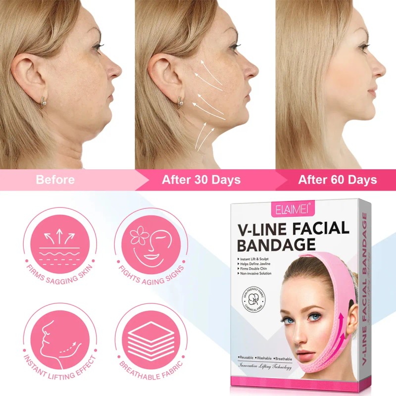 Faja Facial Mentonera Reafirmante Para Bichectomía Grande