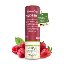 Nature Cosmétique® Lip Care Wildberry - For Dry and Cracked Lips - With Beeswax, Jojoba Oil & Vitamin C - Sustainable Paper Sleeve - Made in Germany