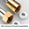 2 Sets Universal Stainless Steel & Brass Shower Hose Nut
