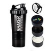 16OZ Botella para Proteina de Coctelera, vaso shaker para proteina
