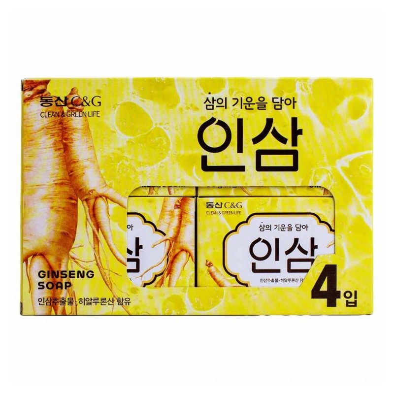 핑쇼69 Healthy Ginseng Soap, 90g x 4 pieces - Popular