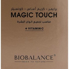 비타민 C가 함유된 모든 피부 톤을 위한 매직 터치 크림 3 in 1 프라이머 파운데이션 컨실러, 붉은기 다크 스팟 커버 결점 30ml 바이오밸런스 Magic Touch Cream 3 in 1 Primer Foundation Concealer with Vitamin C for All Skin Tones, Redness Dark Spot Cover Flaw 30ml Biobalance