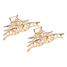 Healeved Metallic Spiderweb Hair Claw Clip Fashion Headpiece Clip for Women Unique Design
