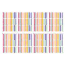 BESPORTBLE Calcomanías de pared de Sprinkles rod, 240 pegatinas con forma de arcoíris, calcomanías de pared para recámara de niños, guardería, bebé, niños, decoración del hogar