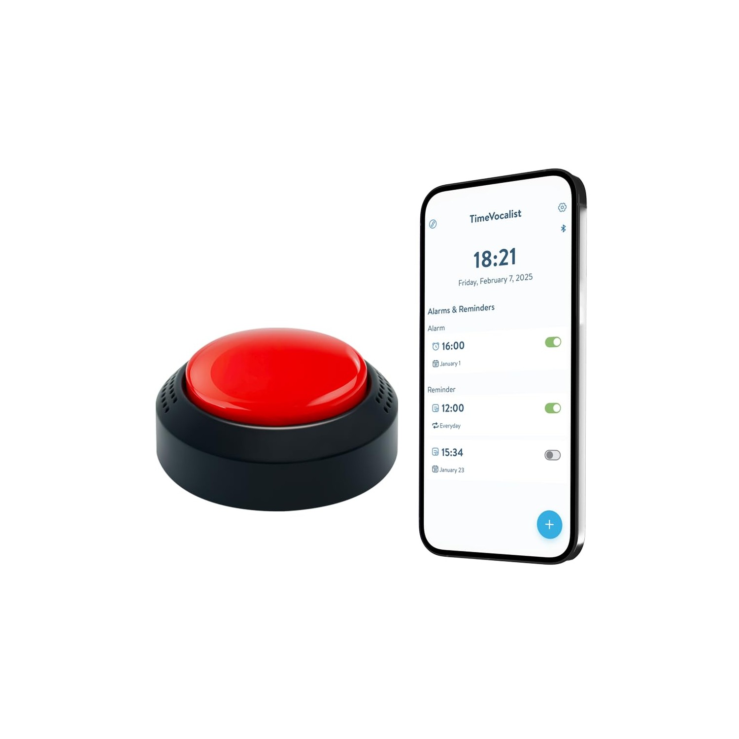 Large Talking Alarm Clock with Button for The Visually Impaired ...