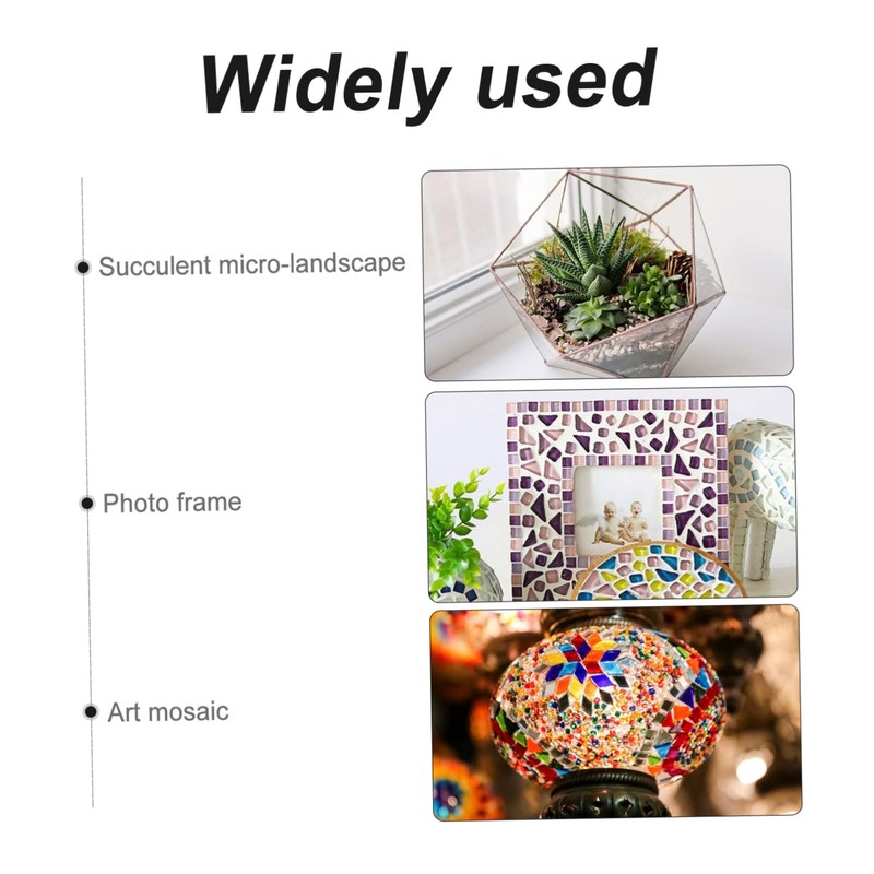 NUOBESTY 200g Green Broken Tiles Mixed DIY Tiles Ceramic Set