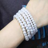 COLORFUL BLING Imitation Pearl Stackable Bracelets Set for Women Beaded