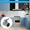 PATIKIL 3" HVAC Duct Manual Volume Damper, PP Adjustment Flame
