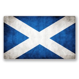 2 x Scotland Scottish Flag Vinyl Sticker - Standard or Window Cling #0027/VS (10cm Wide x 6cm Tall, Static Cling (Windows))