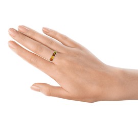 Amber Ring - Sterling Silver and Baltic Multicolored Amber Ring, Amber Jewelry For Women