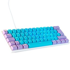 Ocelot Gaming Teclado mecánico 60 Candy Blue 60-OC. Alámbrico USB A - USB C, Acabado plástico, iluminación Tipo RGB.Compatible con...                 
