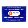Set Con 8 Piezas De Acrilico Politec 30ml Metalico