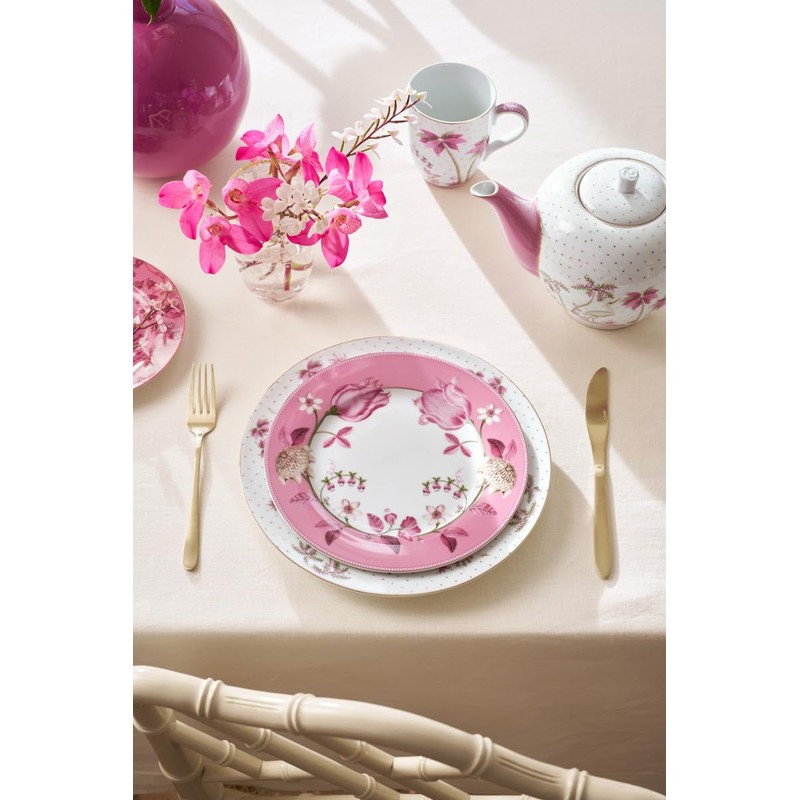 PIP STUDIO Jolie Tulip Pink Dinner Plate 23 cm