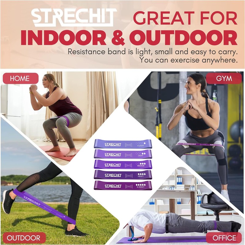 Resistance Bands for Men & Women with Different Resistance Levels