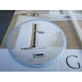 Giagni New, Giagni Sorizio Brushed Nickel Single Hole/4-in Centerset Bath Faucet