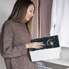 NICENEEDED Jumbo Carpet Storage Bag with Planet Print and Straps