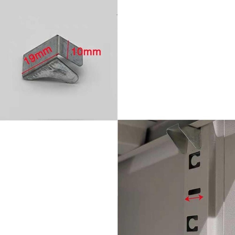 20 Pcs Shelf Clip Bracket Metal Shelf Support Clip Removable